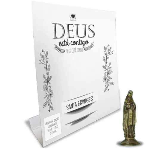 Kit Cartão Altar + Imagem de Santa Edwiges, M1