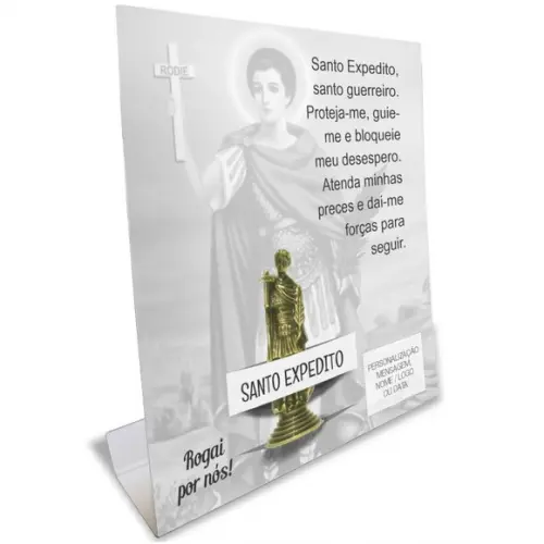 Kit Cartão Altar + Imagem de Santo Expedito, M1