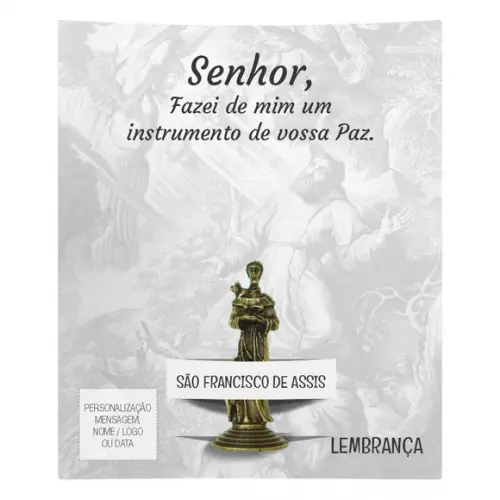 Kit Cartão Altar + Imagem de São Francisco de Assis , M1