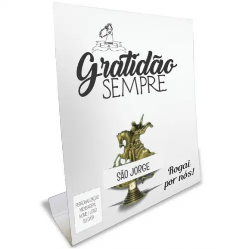 Kit Cartão Altar + Imagem de São Jorge, M2