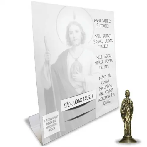 Kit Cartão Altar + Imagem de São Judas Tadeu, M2