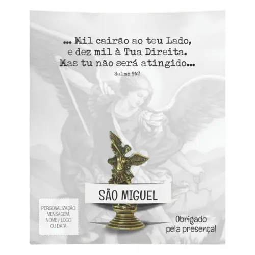 Kit Cartão Altar + Imagem de São Miguel Arcanjo, M2