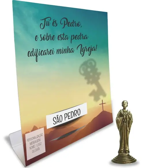 Kit Cartão Altar + Imagem de São Pedro, M1