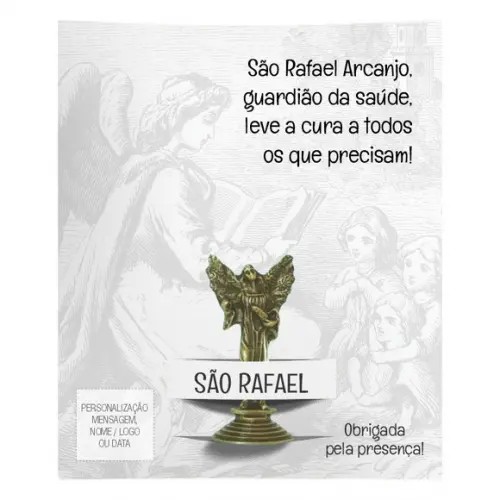 Kit Cartão Altar + Imagem de São Rafael Arcanjo, M1