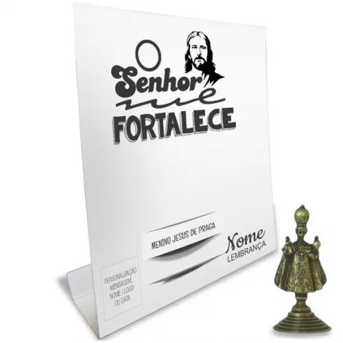 Kit Cartão Altar + Imagem do Menino Jesus de Praga, M1