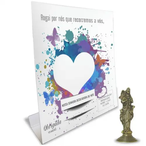 Kit Cartão Altar + Imagem Nossa Sra. Desatadora de Nós, M1