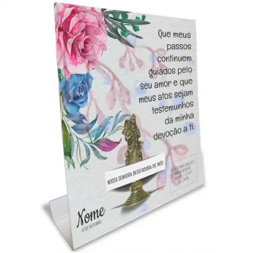 Kit Cartão Altar + Imagem Nossa Sra. Desatadora de Nós, M2