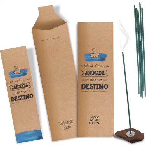 Kit Incenso Personalizado Jornada. Pacote c/ 24un