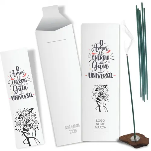 Kit Incenso Personalizado Universo. Pacote c/ 24un