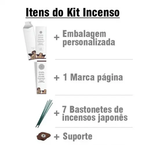 Kit Incenso Personalizado Universo. Pacote c/ 24un