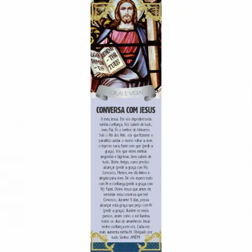 Marca página Conversa com Jesus