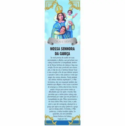 Marca página Nossa Senhora da Cabeça