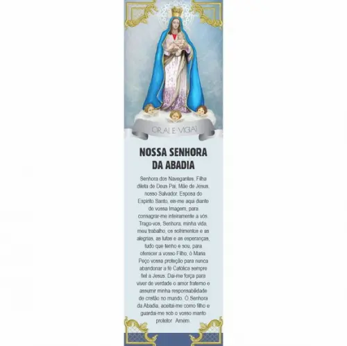 Marca Página Nossa Senhora da Abadia
