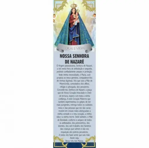 Marca página Nossa Senhora de Nazaré