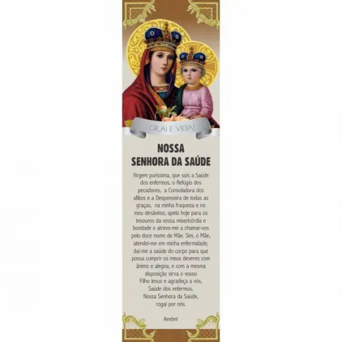 Marca página Nossa Senhora da Saúde
