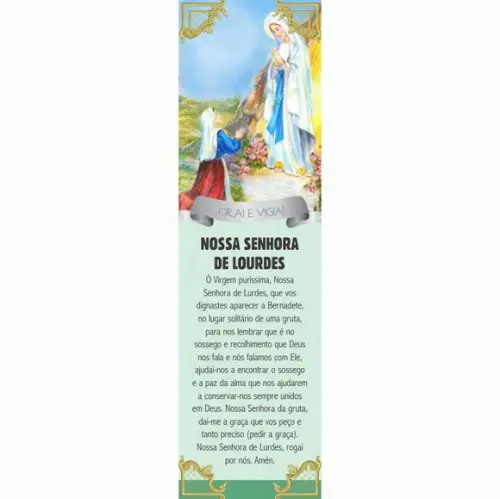 Marca página Nossa Senhora de Lourdes