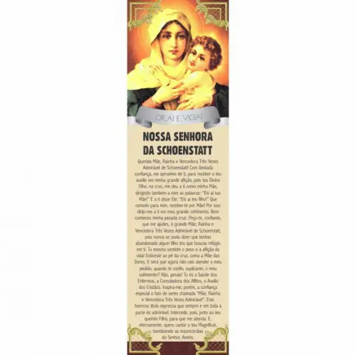 Marca página Nossa Senhora de Schoenstatt
