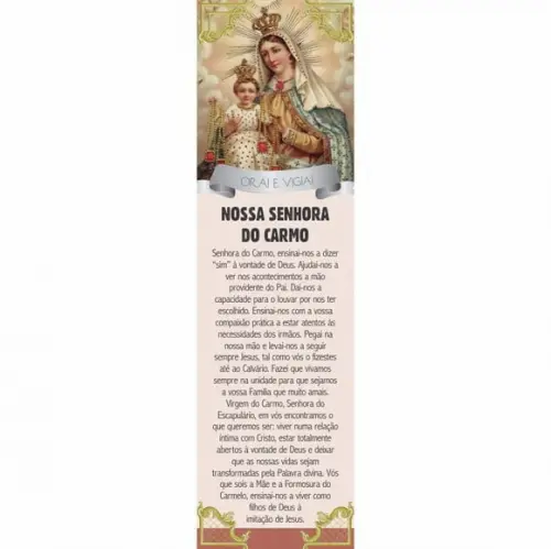 Marca página Nossa Senhora do Carmo