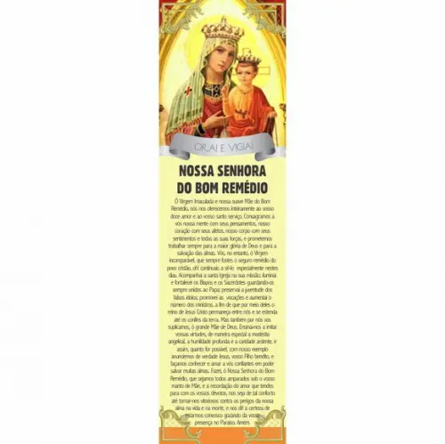 Marca página Nossa Senhora do bom Remédio