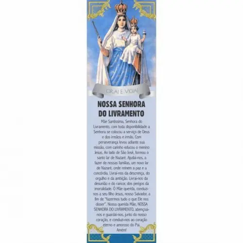 Marca página Nossa Senhora do Livramento