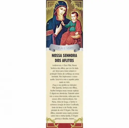 Marca página Nossa Senhora dos Aflitos