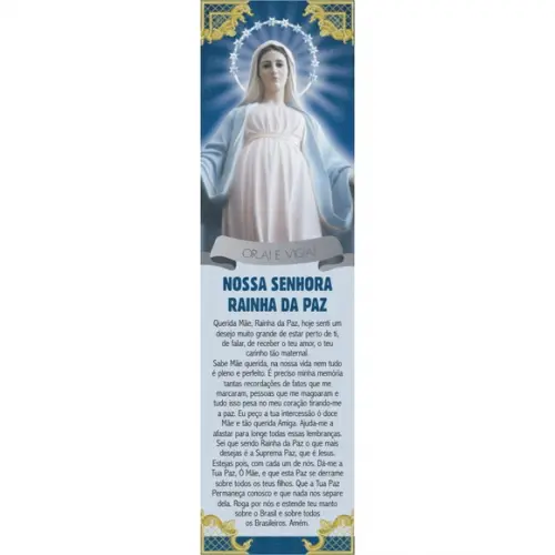 Marca página Nossa Senhora Rainha da Paz