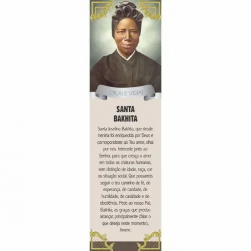 Marca página Santa Bakhita