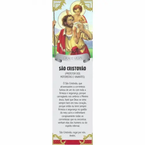 Marca página Medalha de São Cristovão