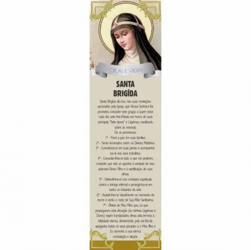 Marca página Santa Brigída