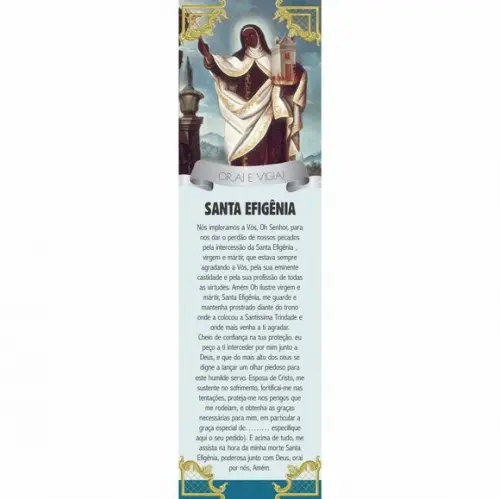 Marca página Santa Efigênia