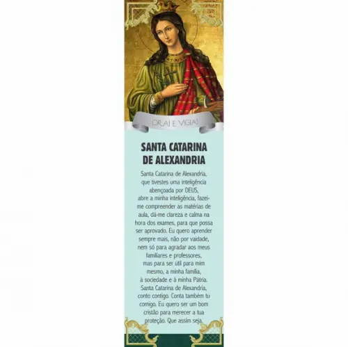 Marca página Santa Catarina de Alexandria