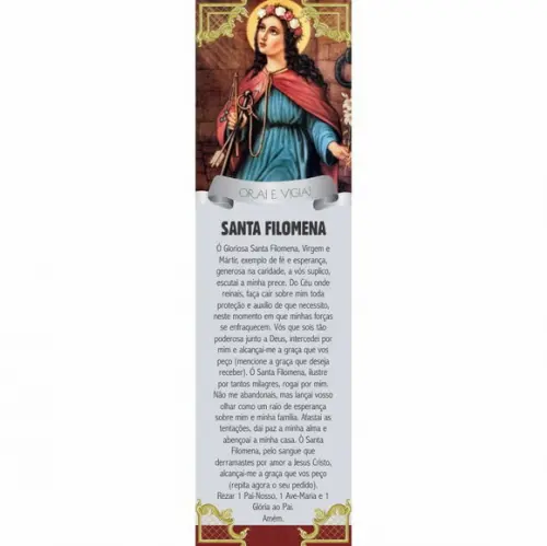 Marca página Santa Filomena