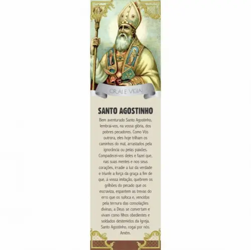 Marca página Santo Agostinho