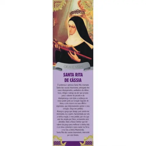 Marca página Santa Rita de Cássia