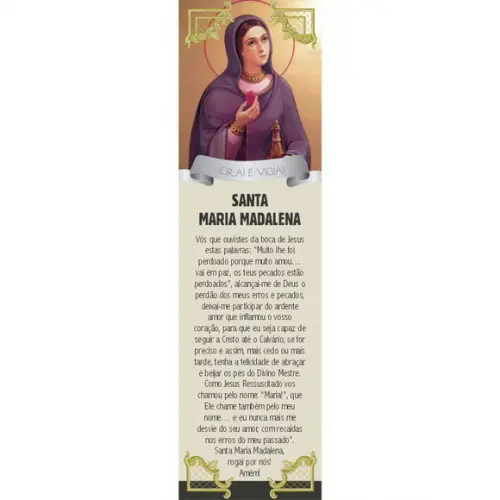 Marca página Santa Maria Madalena