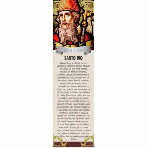 Marca página Santo Ivo