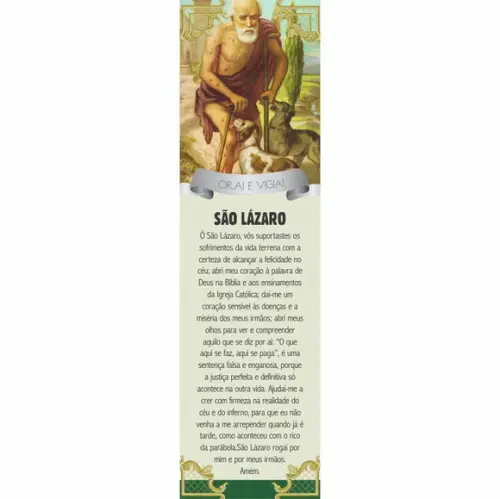 Marca página São Lázaro