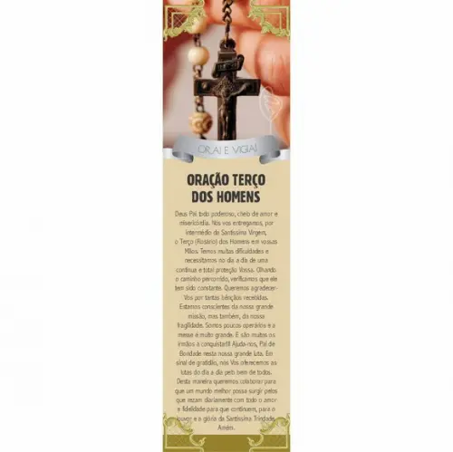 Marca página Terço dos Homens