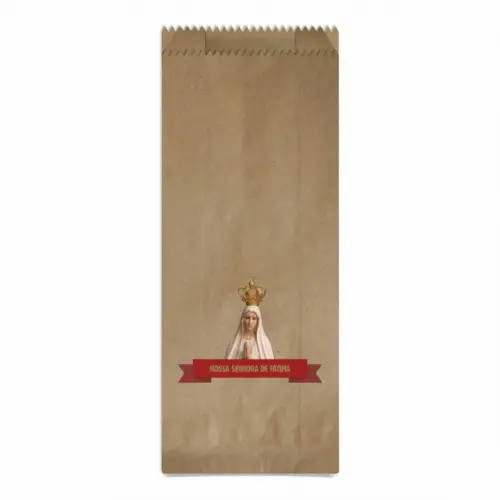 N.sra. de Fátima - Saquinho Kraft Simples Personalizado