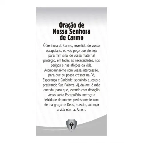 NOSSA SENHORA DO CARMO | CARTÃO DE BOLSO + MINI IMAGEM