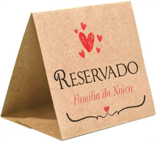 Prisma / Marcador de mesa personalizado