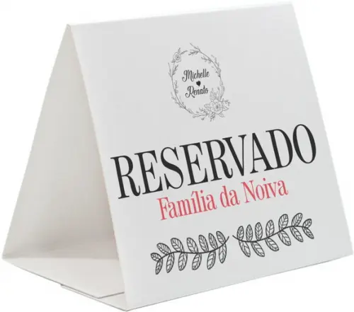 Prisma / Marcador de mesa personalizado
