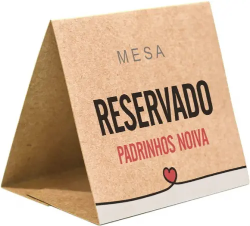 Prisma / Marcador de mesa personalizado