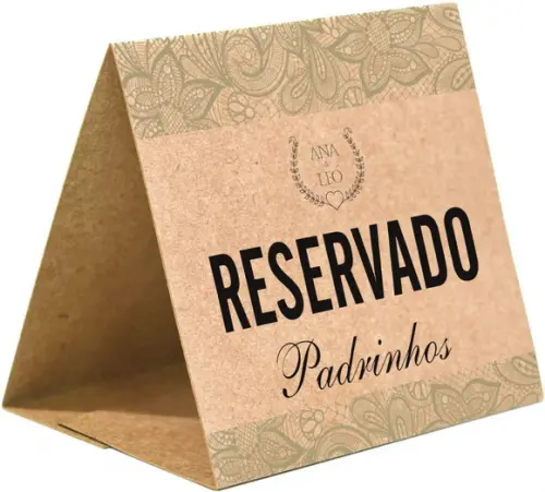 Prisma / Marcador de mesa personalizado