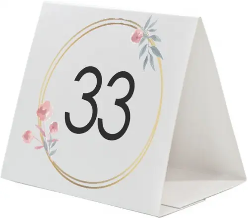 Prisma / Marcador de mesa personalizado