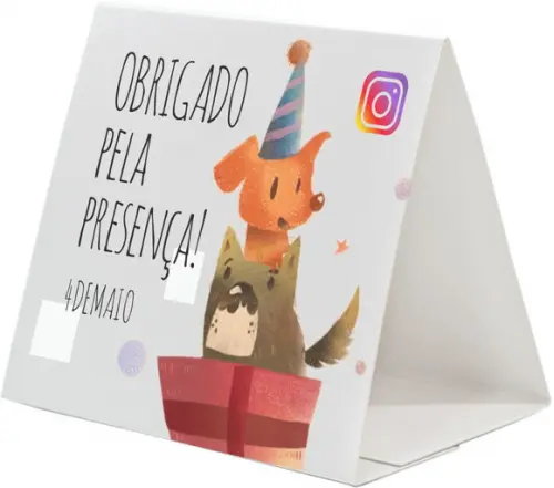 Prisma / Marcador de mesa personalizado festas