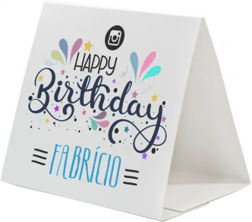 Prisma / Marcador de mesa personalizado festas