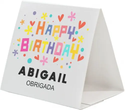 Prisma / Marcador de mesa personalizado festas