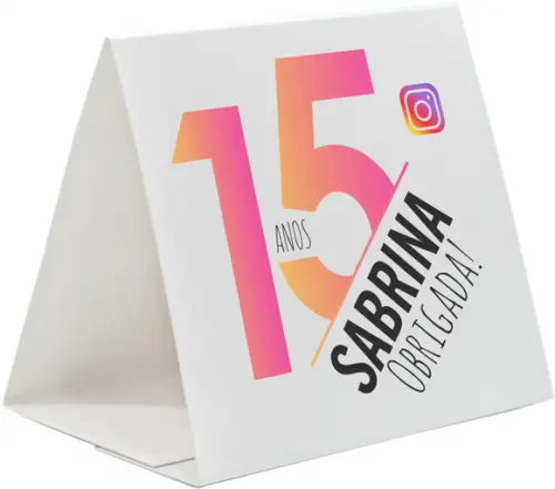 Prisma / Marcador de mesa personalizado festas