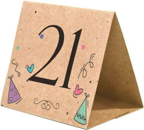 Prisma / Marcador de mesa personalizado festas